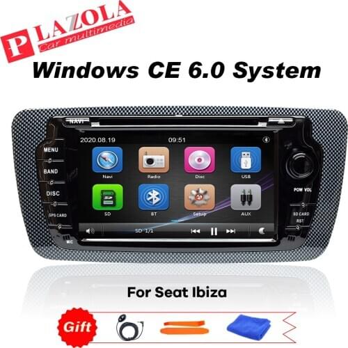 7 INCH Car Stereo DVD Radio Player Navigation GPS For Seat Ibiza 2009 2010 2011 2012 2013 Double Din DAB RDS Car Stereo