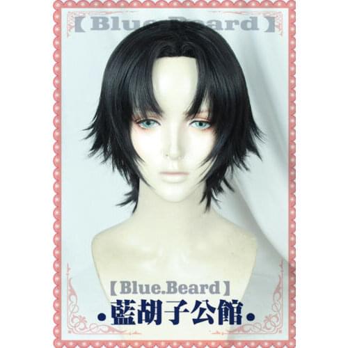 Hunter X Hunter Cosplay Accessories Kulolo lushilufelu Black Short Wig Heat Resistant +wig cap