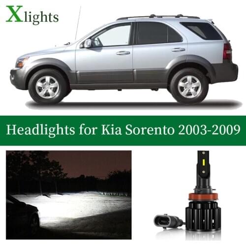Xlights Car Bulbs For Kia Sorento 2003 2004 2005 2006 2007 2008 2009 Led Headlight Bulb Low High Beam Lamp Canbus Headlamp Light