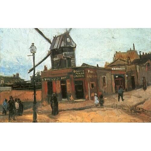Bigger is Better 400x300MM Magnets JM10046 Painting_of_Vincent_Van_Gogh_-_Windmill_