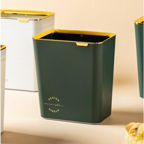 Large Nordic Waste Bin Food Creative Bedroom Luxury Simple Office Waste Bin Kitchen Storage Kosz Na Smieci Household Products 50