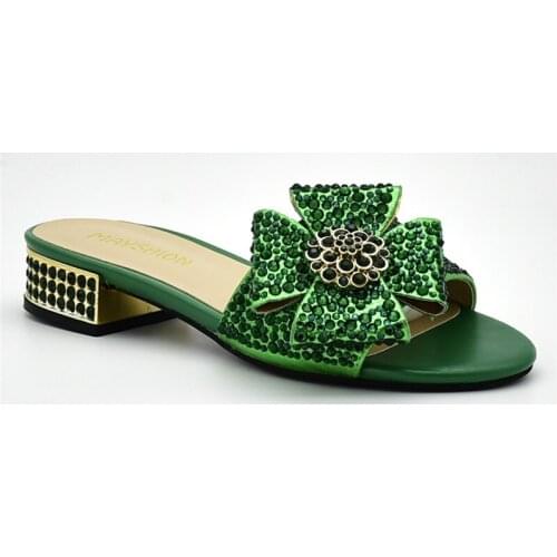 Nerw Fashion Laies Summer Shoes High Heel Sandals Wedding Italian Women Party Shoes Decorated with Rhinestone Woman Shoes