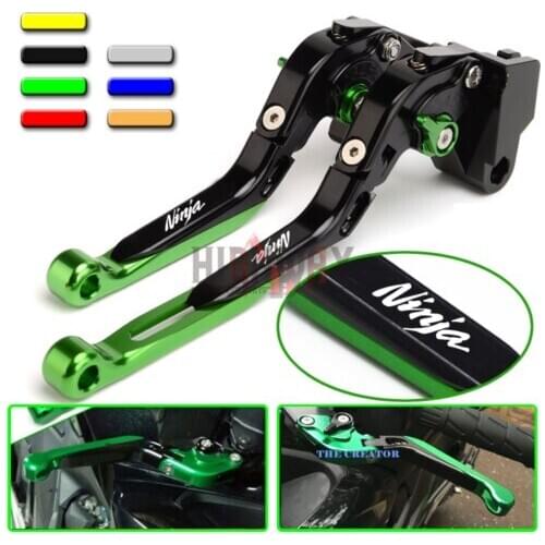 CNC Brake Handle Bar Lever Extendable Folding Adjustable Brake Clutch Levers For KAWASAKI 650R/ER-6F/ER-6N 09-16