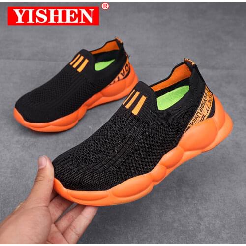 YISHEN Children Shoes Boy Running Leisure Fashion Breathable Outdoor Footwear Shoes Lightweight Kids Sneakers Chaussure Enfant