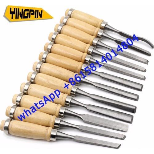 Wood chisel 12pcs/set Durable Wood Carving Chisels Knife For Basic Woodcut Working DIY Tools