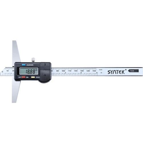 0.01mm Electronic Digital Depth Gauge 0-150mm LCD Digital Depth Vernier Caliper 6" Stainless Steel Micrometer Measuring Tools