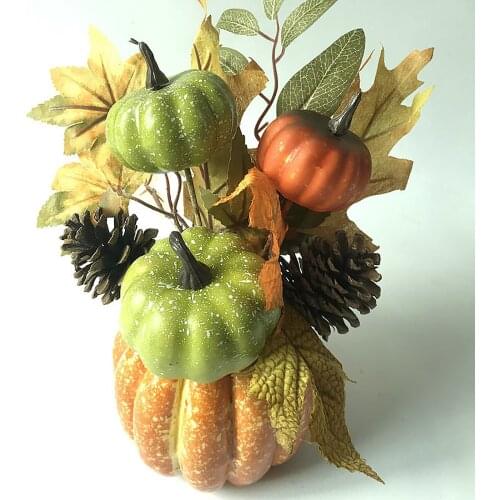 Halloween Foam Artificial Pumpkins DIY Fake Vegetables Ornament Simulation Plant Home Decor for Farmhouse Decor