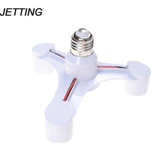 JETTING White Color 3 In 1 E27 to E27 LED Lamp Bulbs Socket Splitter Adapter Holder For Photo Studio High Quality