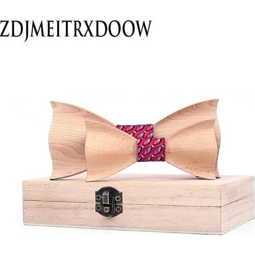 Parent-Child Bowtie Set Charming Kids Pets Wooden Butterfly Dinner Wedding Design Cute bow tie Accessory Corbatas Para Hombre