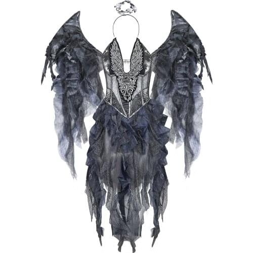 M-XL Xibeimeng New Halloween Dark Angel Costume Cosplay Ghost Festival Stage Costume halloween costumes for women