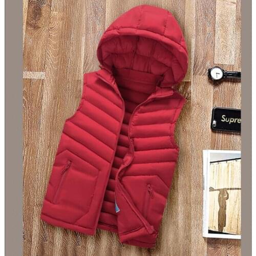 2020 New Mens Jacket Vest Winter Fashion Casual Coats Male Cotton-Padded Mens Sleeveless Vest Men Thicken Waistcoats