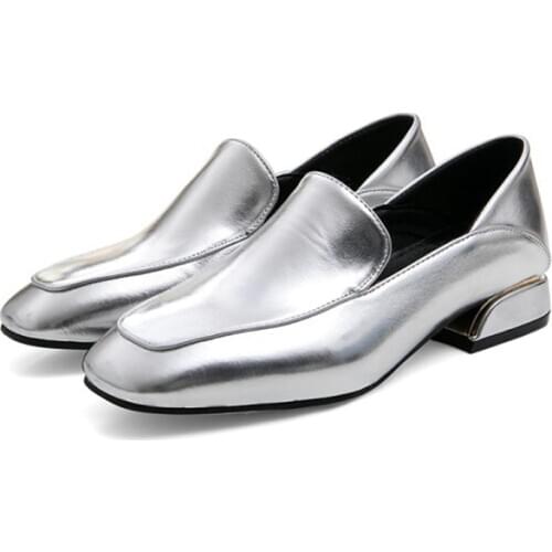 QPLYXCO Fashion sweet Pumps Women Shoes Round Toe Shallow Square Heel Casual Shoes Classic Shoes Small and Lage Size 30-45 168-1