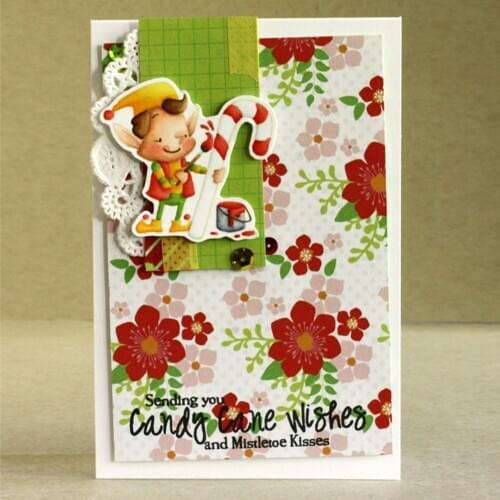 Christmas Cutting Dies DIY Scrapbooking Photo Album Decor Craft Transparent Cartoon Silicone Clear Stamp Seal Sheet