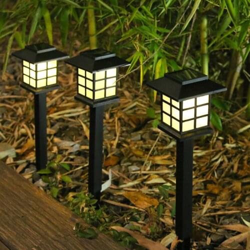 Solar Garden Light Simulation Flame Light Outdoor Household Waterproof Led Lawn Light Villa Decorative Street Lamp B1