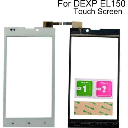 Touch Screen Mobile For DEXP Ixion EL150 EL 150 Touch Screen Digitizer Panel Front Glass Replacement Tools 3M Glue Wipes