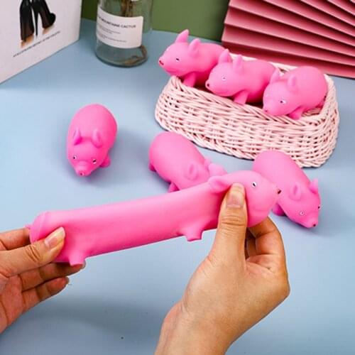 Funny Anti Decompression Splat Ball Vent Toy Venting Ball Sticky Smash Water Balls Stress Relief Rubber Pig Toys for Children