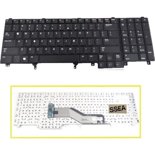 SSEA New US Keyboard For DELL Latitude E6520 E6530 E6540 E5520 M4600 M6600 E5530 laptop black Keyboard