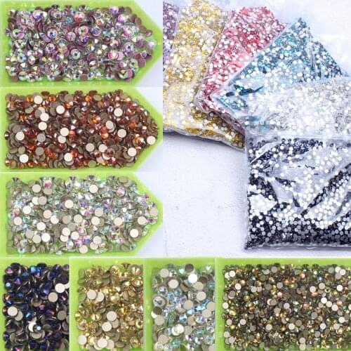Non Hotfix Rhinestones Strass SS4-SS30 Flatback Crystal AB for Wedding Nails Art Decoration DIY 3D Jewelry Making