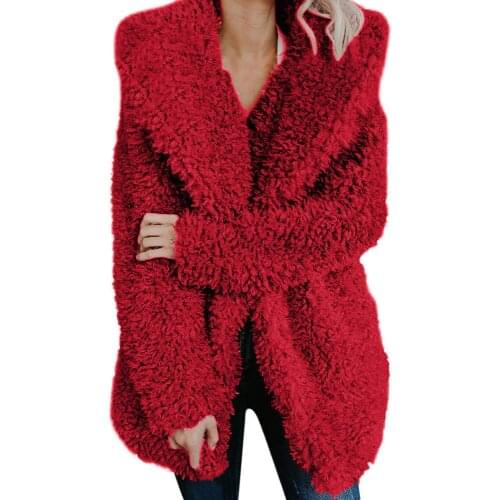Teddy Coat Women Winter Jackets Kawaii Fur Jacket Hooded Overcoat Warm Hairy Jackets Female Coats Long Sleeve Chaqueta Mujer 2XL