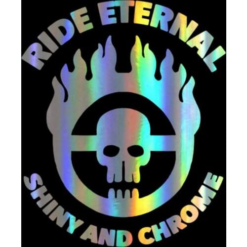 Window Sticker Vinyl 12.8*15.2cm Mad Max Fury Road Funny Decal Sticker On window Reflective Laser Stickers Decals window Styling