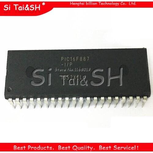1pcs/lots PIC16F887-I/P PIC16F887 DIP-40 New original IC Embedded-microcontroller