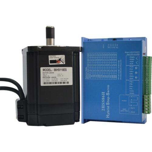2-phase 8.5N.M full-closed stepper motor 86HS118ES with encoder + closed-loop drive 2HSS86