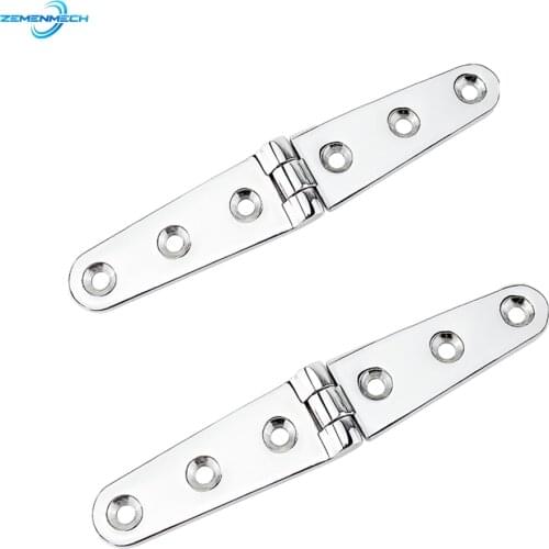 2PCS 28*153mm Boat Cupboard Cabinet Door Butt Hinge Furniture Fitting Cabin Deck Hinges Drawer Hinge 316 Stainless Steel Home