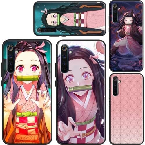 Demon Slayer Kamado Nezuko Anime Case For Realme GT Neo Q3 6 7 8 Pro C15 C11 C3 C21 Back Cover For OnePlus 9 Pro 8 7T 8T 9R