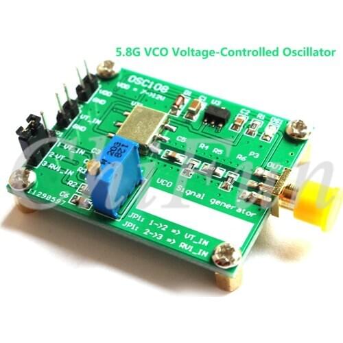 Low Cost RF Microwave VCO Voltage Controlled Oscillator 5.8GHz VCO Signal Generator Module