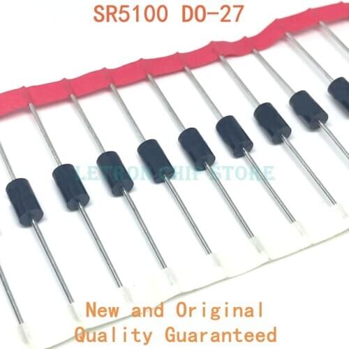 20PCS SR5100 DO-27 SB5100 DO-201 5A 100V Schottky Diode