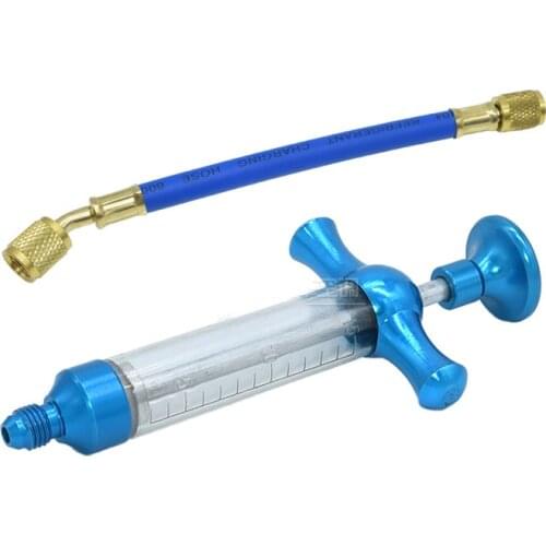 Car air conditioner fluoride tools refrigerant oil injector fluorescent agent tracer non-dismantling refrigerant oil filler 1pc