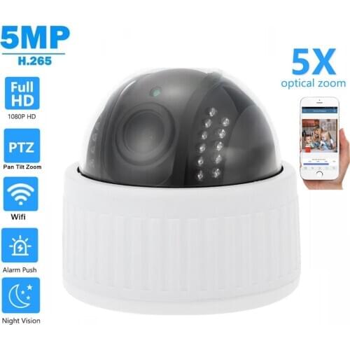 OwlCat Home Security IP Camera PTZ Wifi Wireless HD 5MP 5x Zoom Mini Network Camera Surveillance Wifi Night Vision CCTV Camera