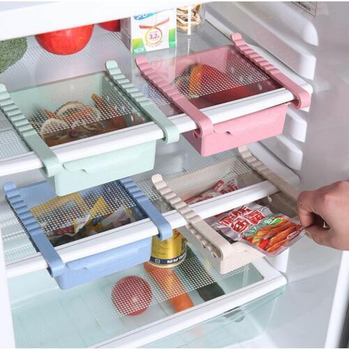 Creative Refrigerator Storage Box Fresh Spacer Layer Storage Rack Drawer Fresh Spacer Sort Kitchen Tool kitchen containers