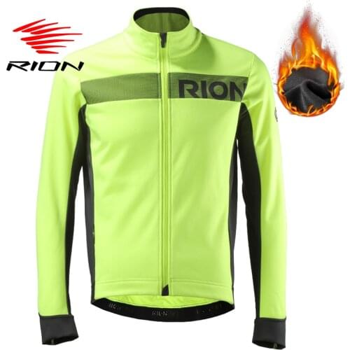 RION Cycling Mens Windbreaker Jacket Long Sleeves Bicycle Breathable Bike Wear Winter Jackets Windproof Ciclismo Chaqueta