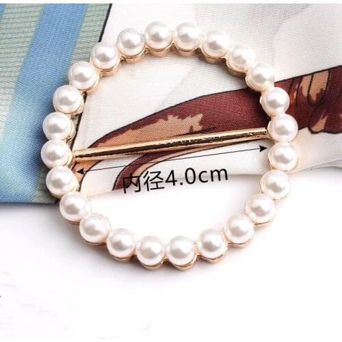 Button Metal T-shirt Pearl Corner Knotted Small Fragrance Shirt Adjustment Clothes Buckle Waist