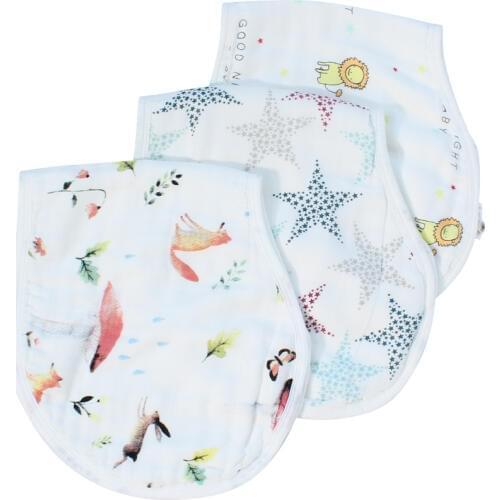 Multifunction Baby Burp Cloths 3 pcs/lot Cotton Bamboo Fiber Muslin Baby Bib Soft Bandanas Bibs For 0-6 Year Kids Towel Scarf