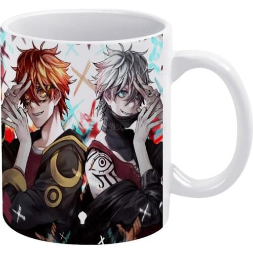 Mystic Messenger-Seven & Unknown White Mug New Good Quality Print Mug 11 Oz Coffee Cup Mystic Messenger Mm Saeran Unknown 77 Se