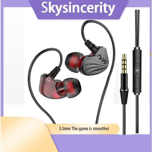Type c headphones In-ear 3.5 sports wired headsete-sports chicken game electronic earphones music earbuds