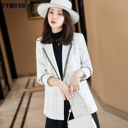 2021 New Autumn and Winter Plus Size Womens High-quality Long-sleeved Professional Wear Temperament Slim Ladies Office Blazer