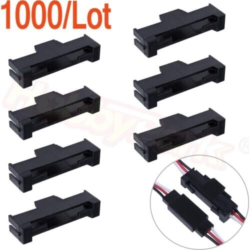 Wholesale 1000pcs/lot Nylon Extension Servo Lead Lock L30xW12xH6mm RC Airplane Replacement Parts