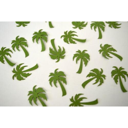 Palm Tree Glitter Confettis Table Scatter wedding baby bridal shower bachelorette party decorations cards