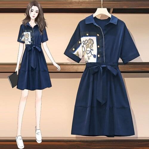 Stitched Shirt Sexy Party Dress Women Big Size Womens Clothing Sister 2021 Summer Show Thin Fashion Vestido Vintage Harajuku