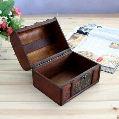Retro Three-Piece Jewelry Box Makeup Cosmetic Storage Creative Birthday Wedding Gift Home Room Decoration