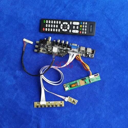 HDMI-compatible VGA AV USB LVDS-30Pin DIY KIT DVB Signal 1680*1050 Fit LTN170MT02/LTN170P1/LTN170P2 1CCFL LCD screen drive board
