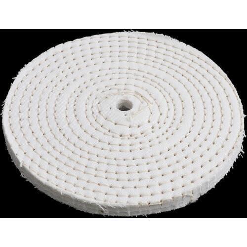 4 Inch 6 Inch 8 Inch T-shaped Cotton Cloth Polishing Wheel Mirror Polishing Buffer Cotton Pad with 10mm Hole for Metal Polishing