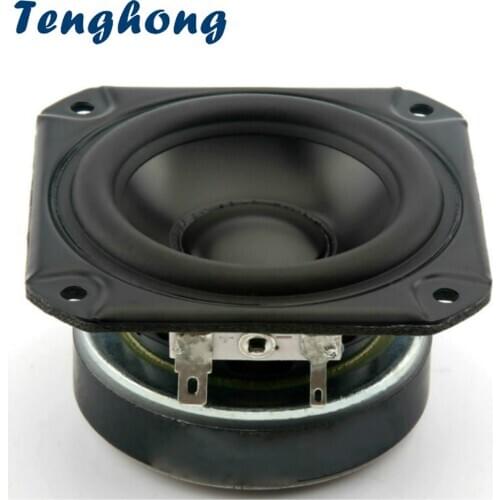 Tenghong 1PCS 3 Inch Full Range Speaker Denmark Center Speaker Upgrade Treble Medium Bass Car Modified for Peerless DIY 40W