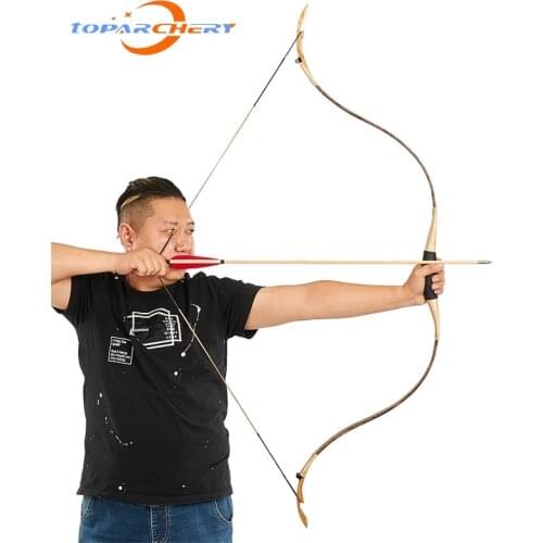 Traditional Archery Longbow for Hunting Recurve Bow Outdoor Target Shooting Practice Bow