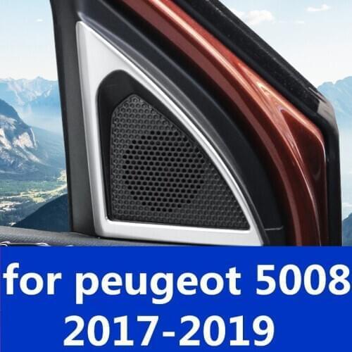 Car styling Tweeter ring dedicated special audio ring Interior decoration car Accessories for peugeot 5008 2017-2019