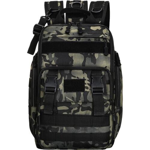 Outdoor Tactical Shoulder Bag for Men Molle Travel Fishing Backpack 600D Large Multi-functional Camoflage Hiking Hunting Bag