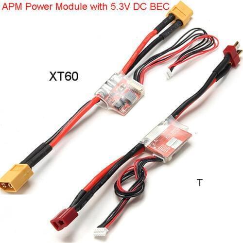 High Quality APM 2.5 2.6 2.8 Pixhawk Power Module 30V 90A With 5.3V DC BEC Available with T or XT60 For RC Helicopter Part